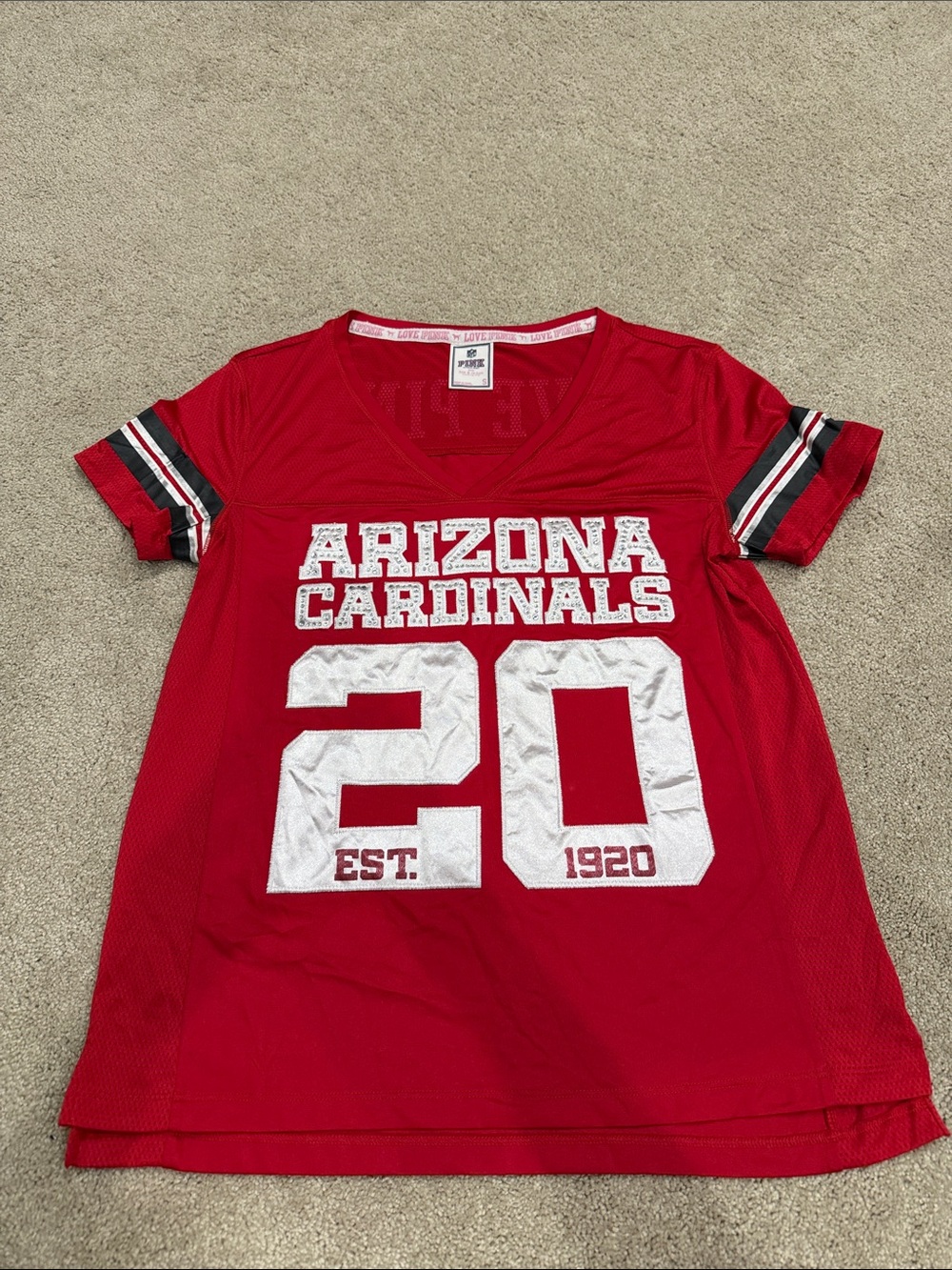 Red Arizona Cardinals Jersey Top